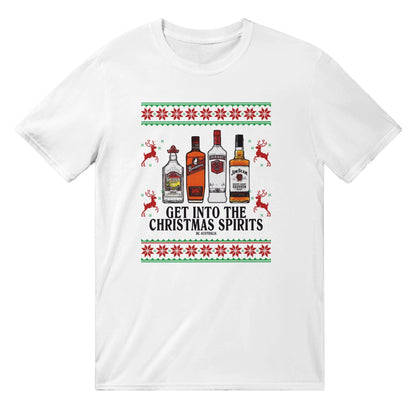 Christmas Spirits 🥃 Ugly T-Shirt Australia Online Color White / S