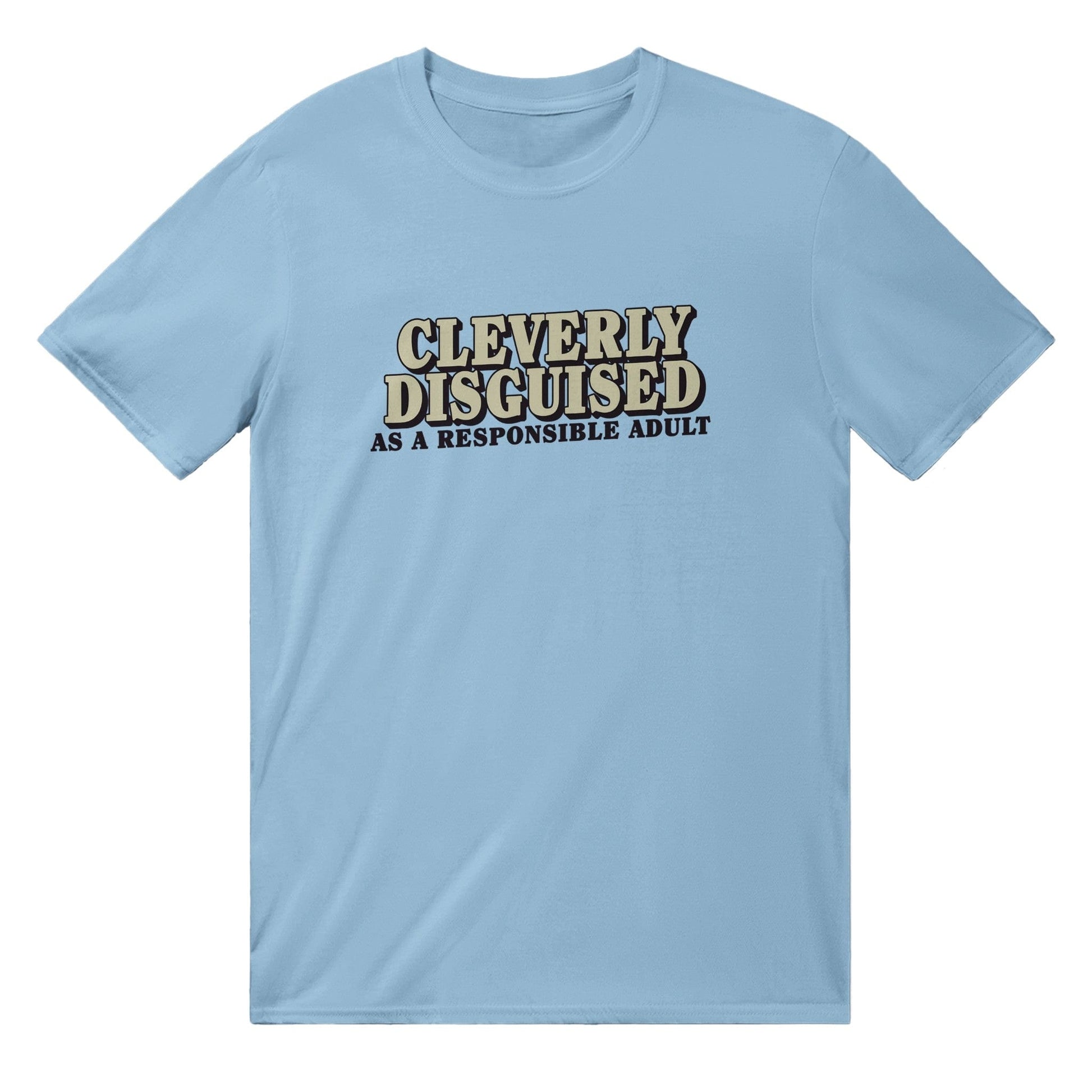 Cleverly Disguised T-Shirt Graphic Tee Australia Online Light Blue / S