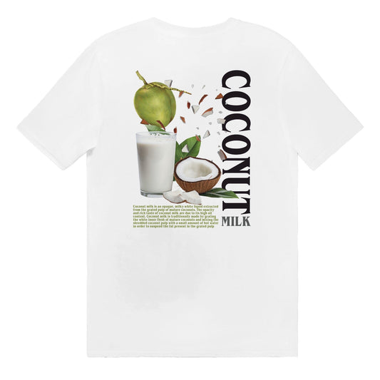 Coconut Milk TShirt Graphic Tee Australia Online White / S
