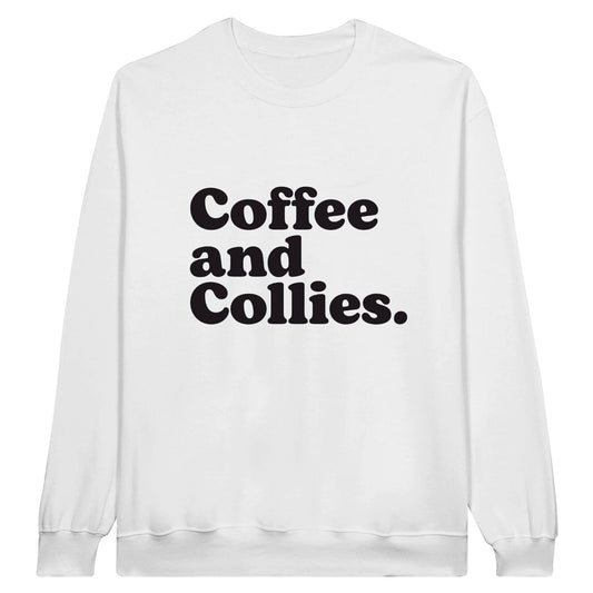 Coffee And Collies Jumper Graphic Tee Australia Online White / S