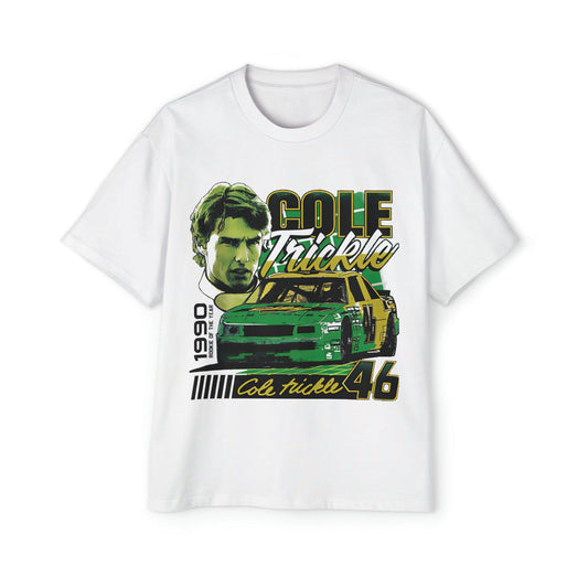 Cole Trickle Days Of Thunder Oversized Tee - Graphic Tees Australia Online - Graphic T-Shirts - White / S