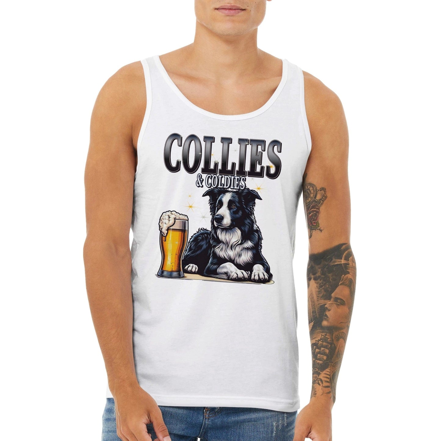 Collies And Coldies Tank Top Adults Tank Tops BC Australia