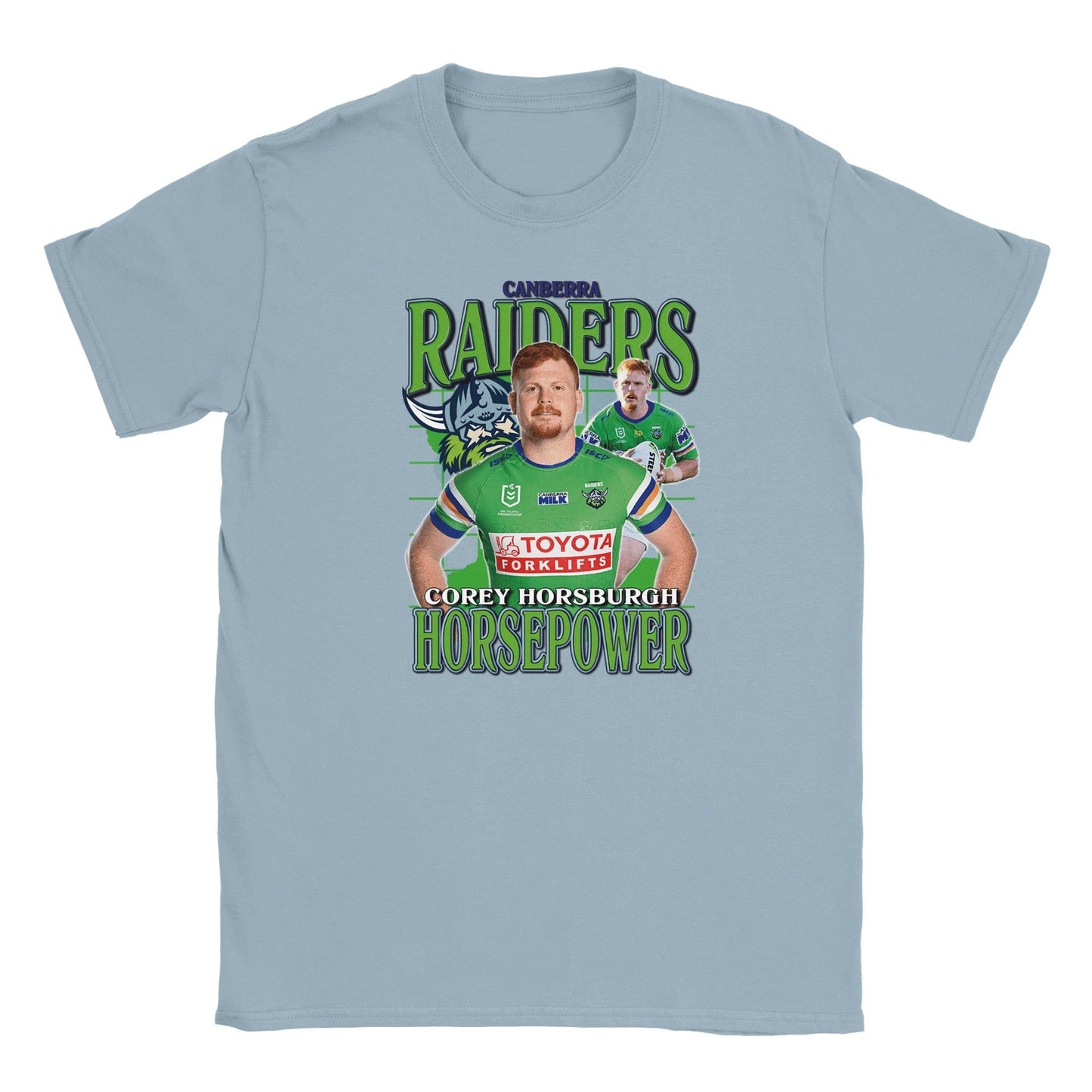 Corey Horsburgh Canberra Raiders Kids T-shirt Australia Online Color Light Blue / S