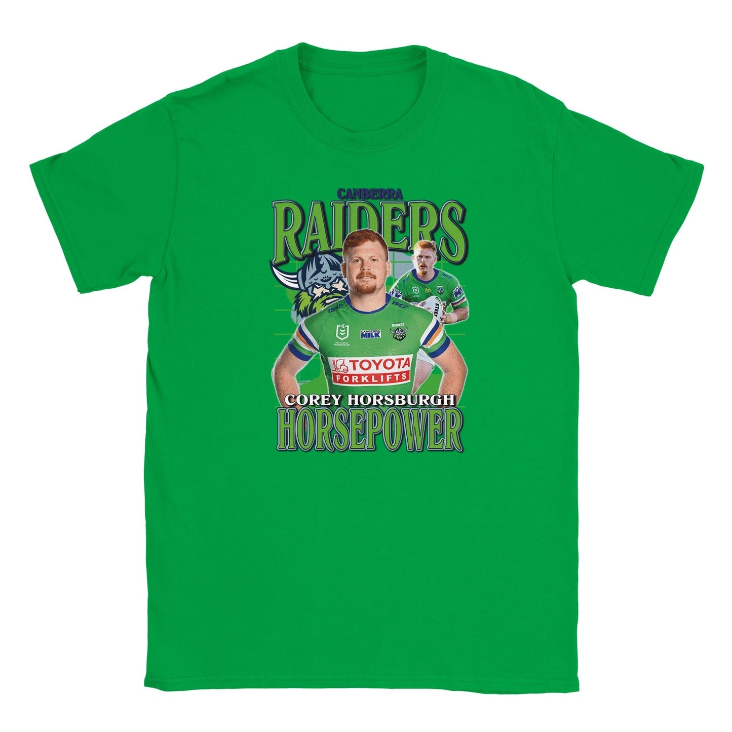 Corey Horsburgh Canberra Raiders Kids T-shirt Australia Online Color Irish Green / S