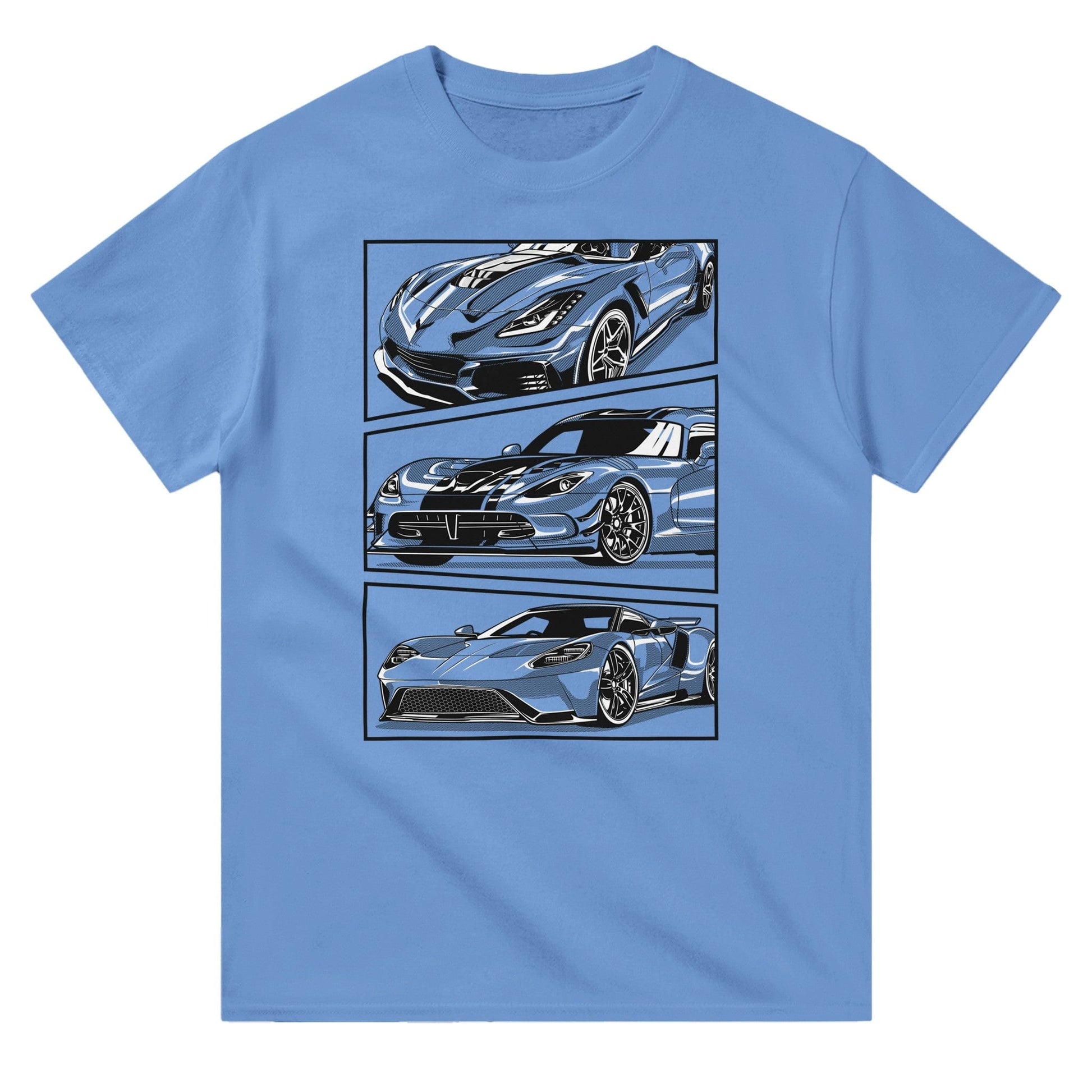 Corvette, Dodge Viper, Ford GT T-shirt Australia Online Color Carolina Blue / S