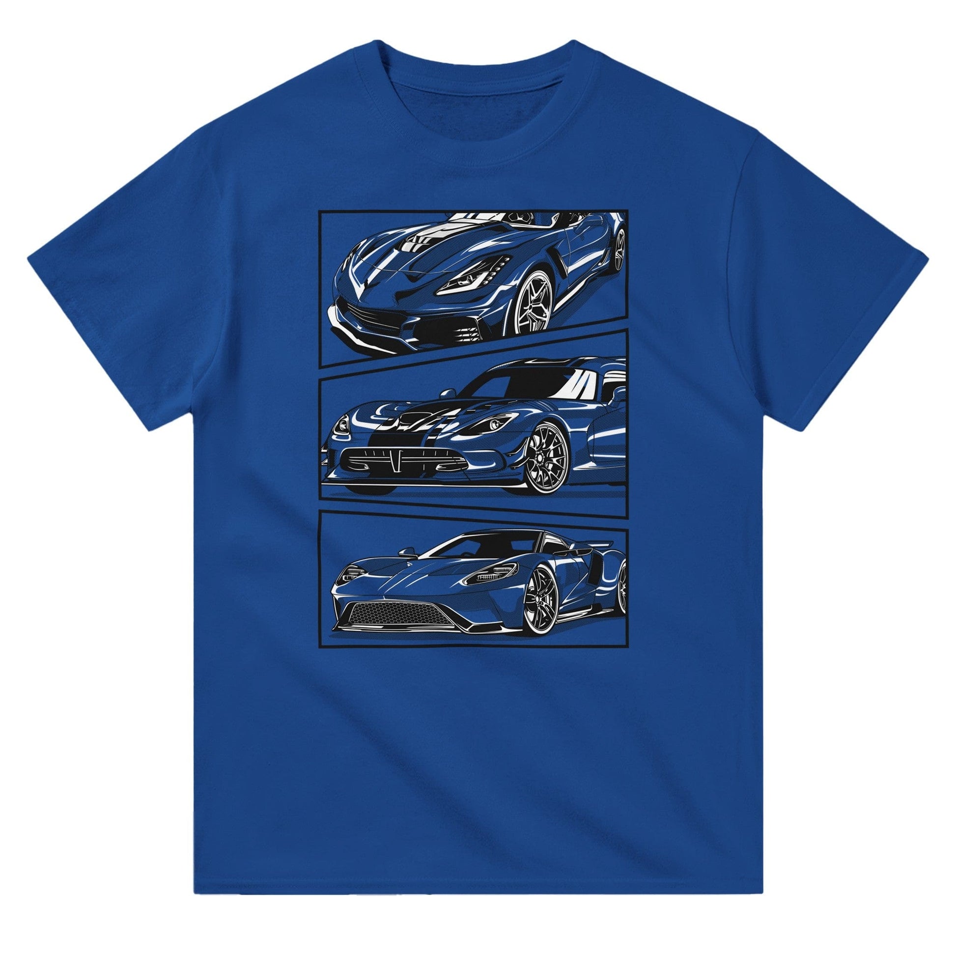 Corvette, Dodge Viper, Ford GT T-shirt Australia Online Color Royal / S