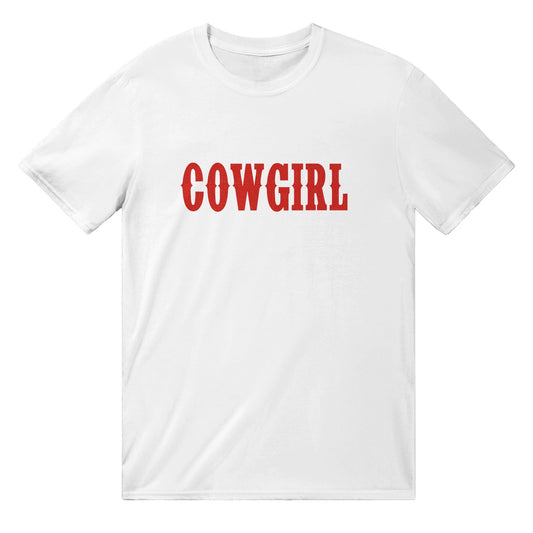 Cowgirl T-Shirt Graphic Tee Australia Online White / S