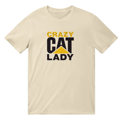 Crazy Cat Lady T-Shirt Graphic Tee Natural / S BC Australia