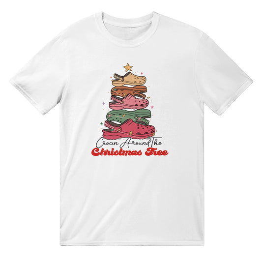 Crocin Around The Christmas Tree T-Shirt Australia Online Color White / S