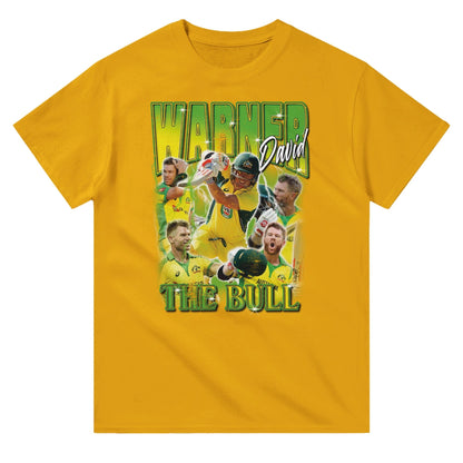 David Warner The Bull T-shirt Australia Online Color Gold / S