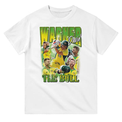 David Warner The Bull T-shirt Australia Online Color White / S