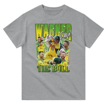 David Warner The Bull T-shirt Australia Online Color Sports Grey / S