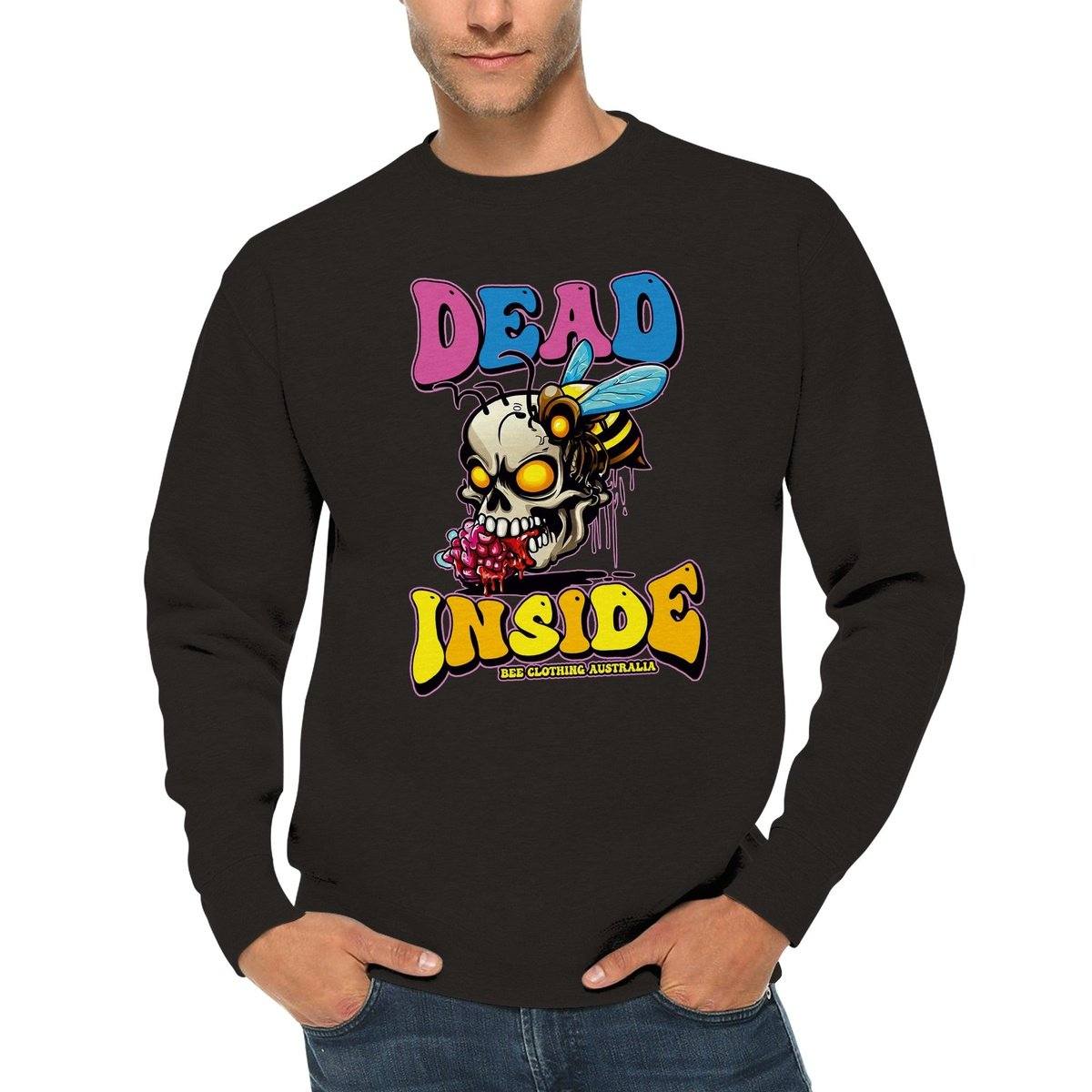 Dead Inside Jumper | Bee Jumpers Australia | Premium Unisex Crewneck Sweatshirt Australia Online Color