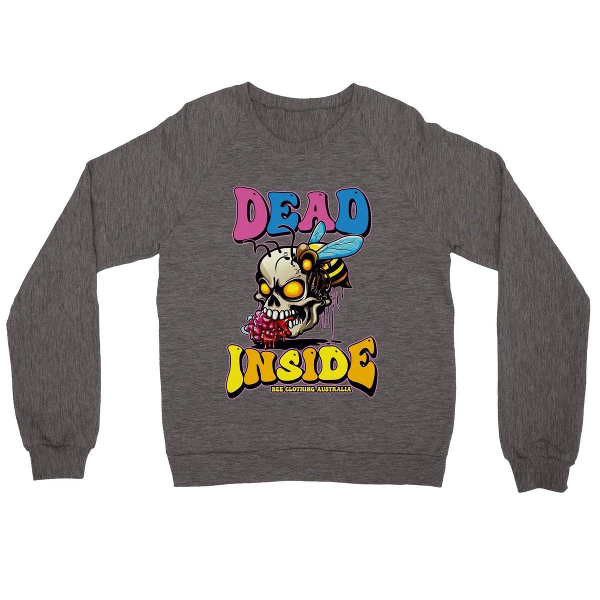 Dead Inside Jumper | Bee Jumpers Australia | Premium Unisex Crewneck Sweatshirt Australia Online Color Charcoal Heather / S