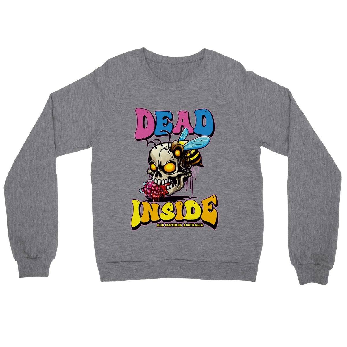 Dead Inside Jumper | Bee Jumpers Australia | Premium Unisex Crewneck Sweatshirt Australia Online Color Heather Gray / S