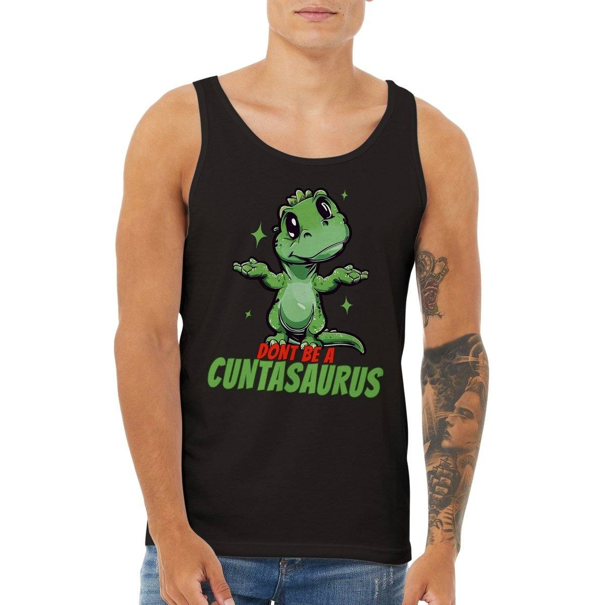 Dont Be A Cuntasaurus Tank Top Australia Online Color Black / XS