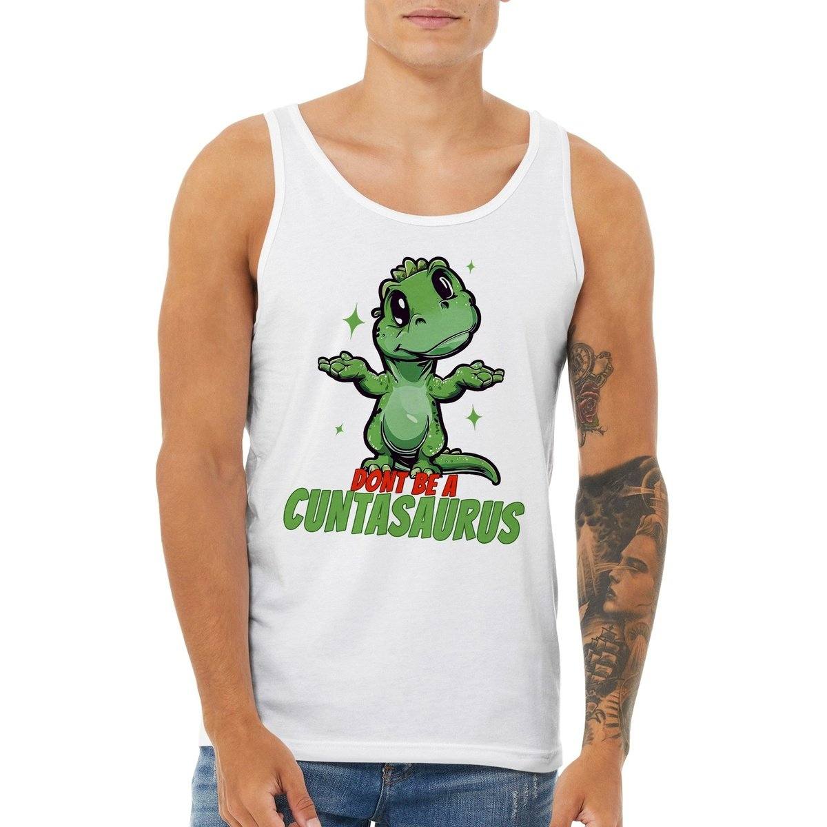 Dont Be A Cuntasaurus Tank Top Australia Online Color White / XS