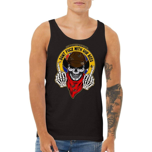 Dont Fuck With Our Bees Tank Top Australia Online Color Black / XS