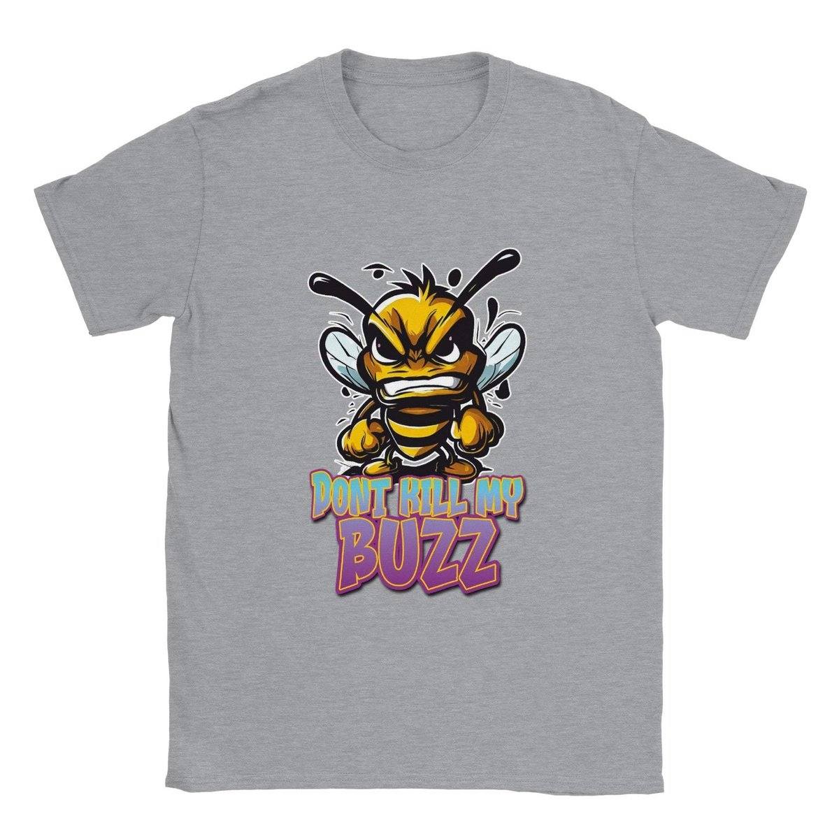 Dont Kill My Buzz - Angry Bee T-Shirt - Classic Unisex Crewneck T-shirt Australia Online Color