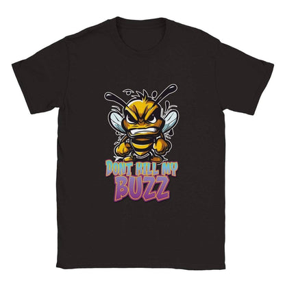 Dont Kill My Buzz - Angry Bee T-Shirt - Classic Unisex Crewneck T-shirt Australia Online Color Black / S