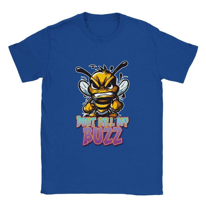 Dont Kill My Buzz - Angry Bee T-Shirt - Classic Unisex Crewneck T-shirt Adults T-Shirts Unisex Royal / S Bee Clothing Australia