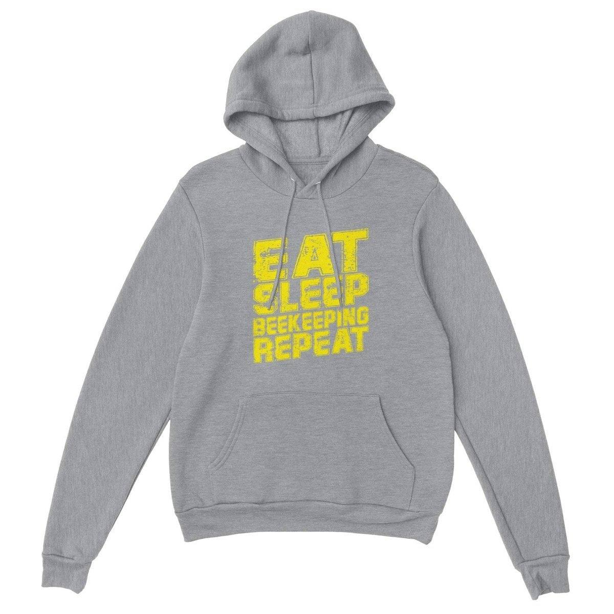 Eat Sleep Beekeeping Repeat - Premium Unisex Pullover Hoodie Australia Online Color Sports Grey / XS