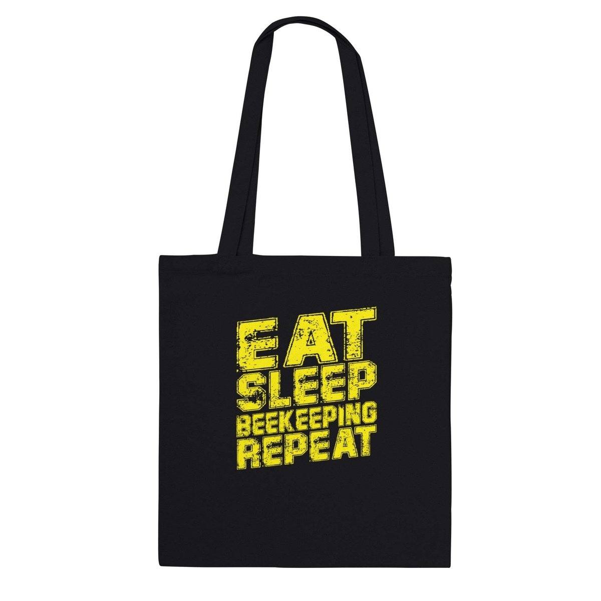 Eat Sleep Beekeeping Repeat Tote Bag - Classic Tote Bag Australia Online Color