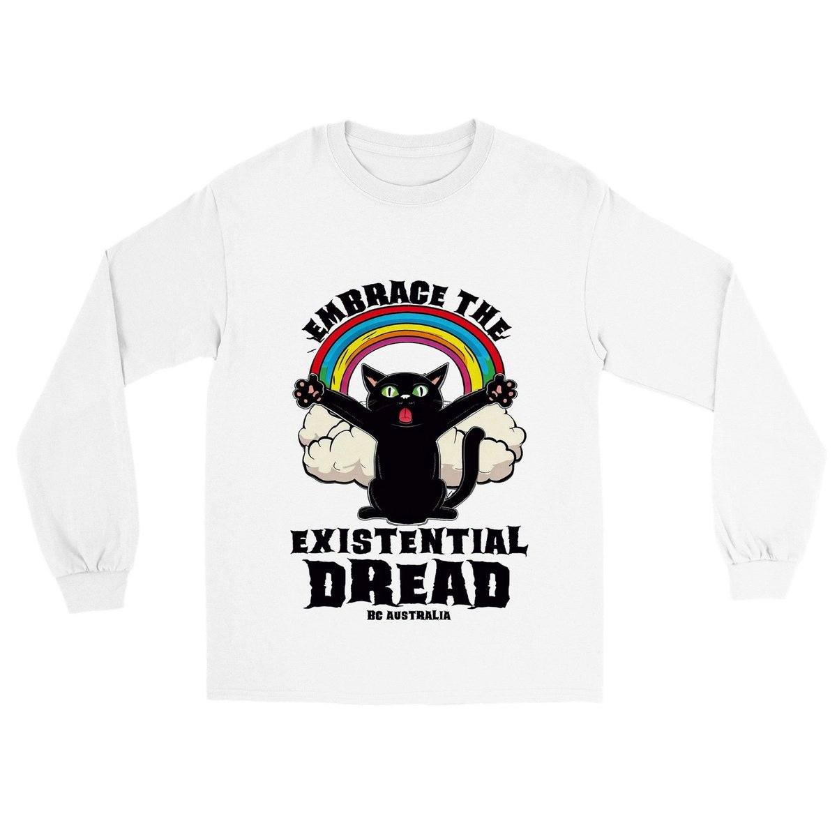 Embrace The Existential Dread Cat Long sleeve T-shirt Australia Online Color S