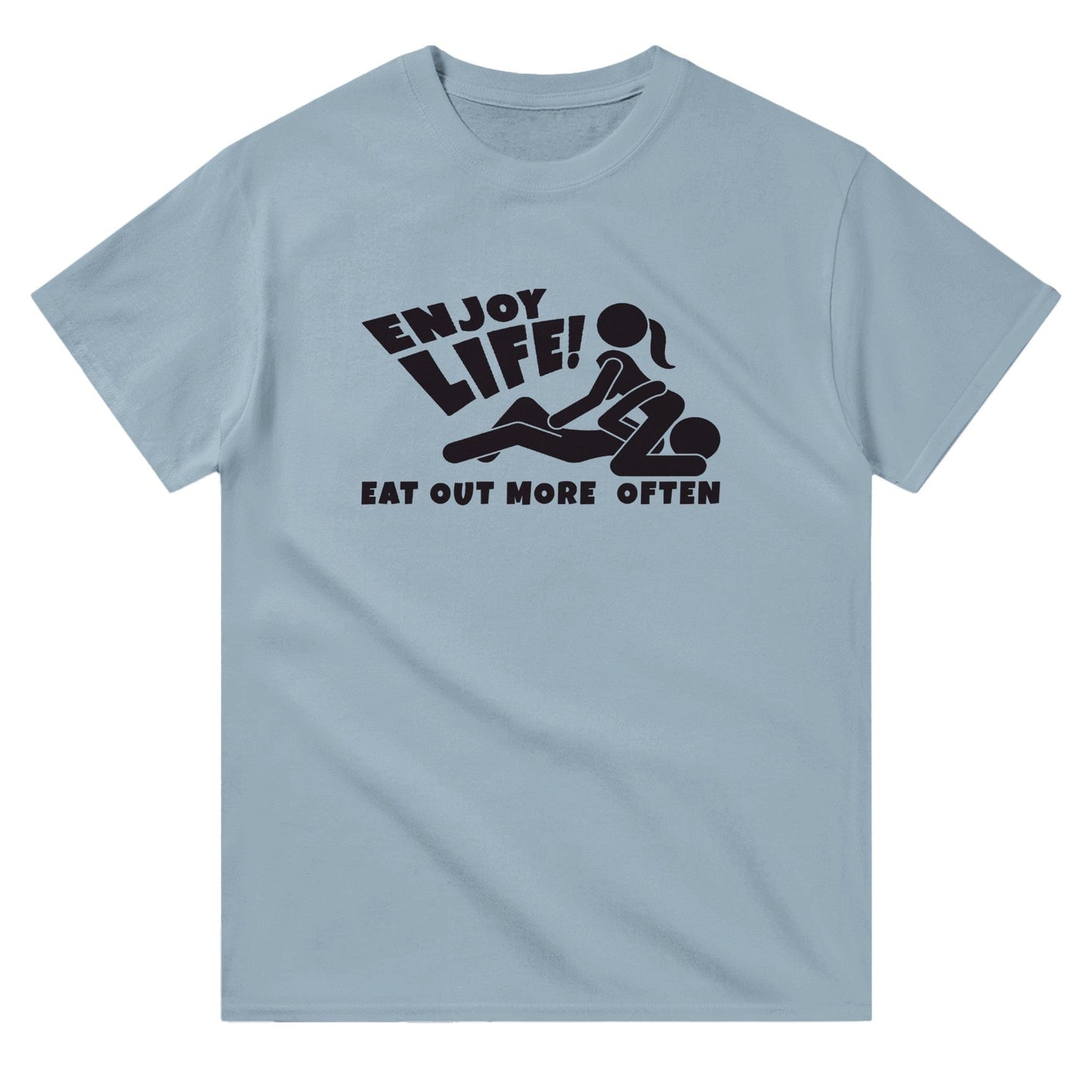 Enjoy Life Eat Out More Often T-shirt Australia Online Color Light Blue / S
