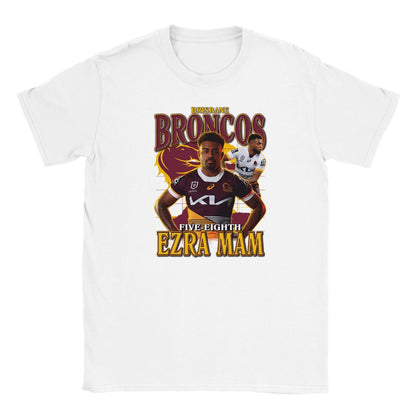 Ezra Mam Brisbane Broncos Kids T-shirt Australia Online Color White / S