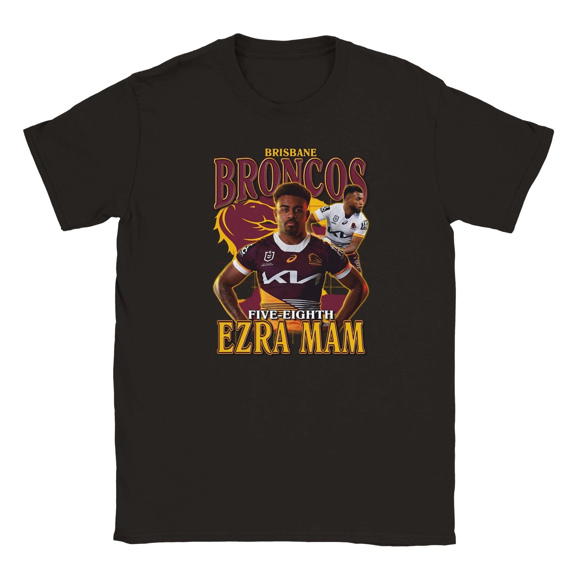 Ezra Mam Brisbane Broncos Kids T-shirt Australia Online Color Black / S