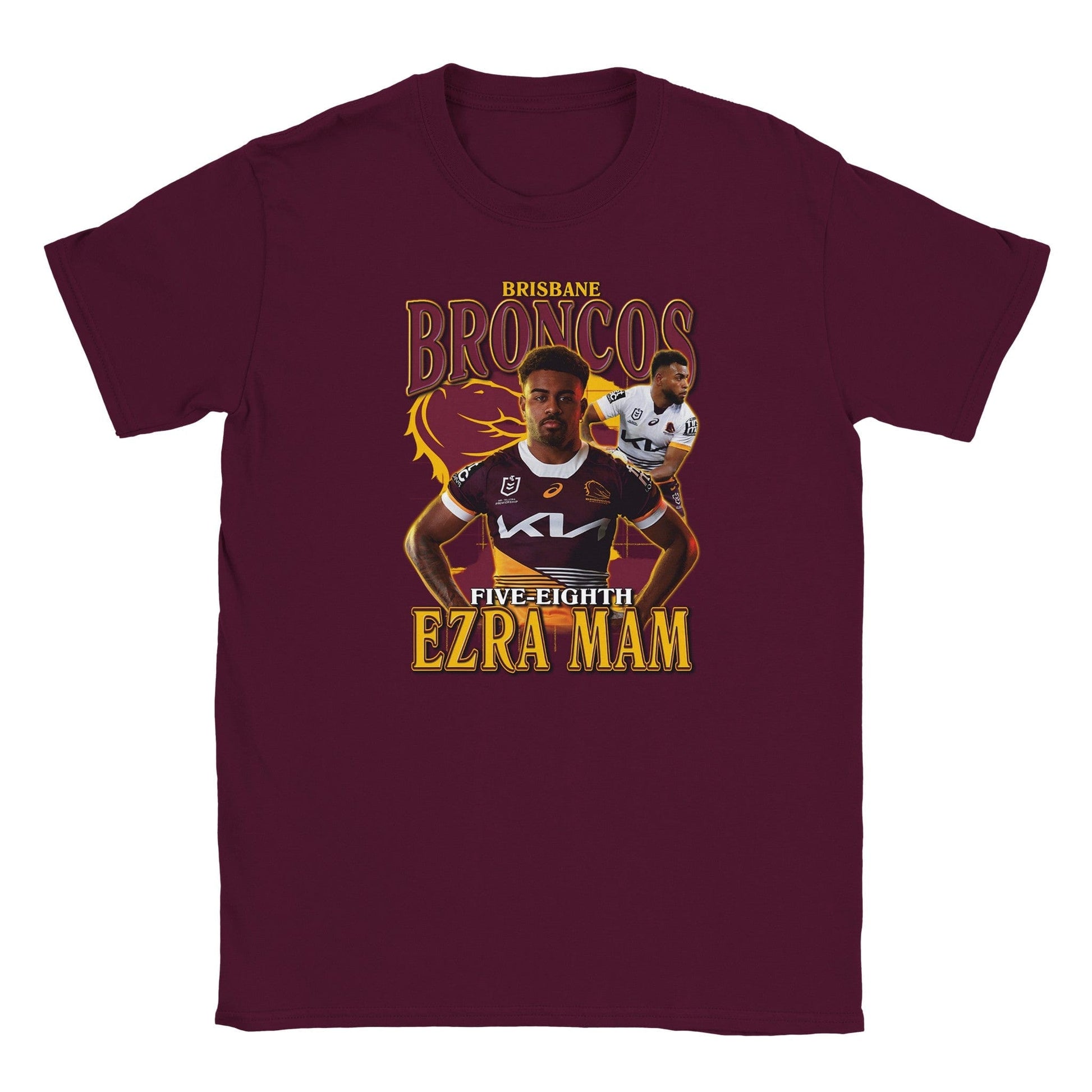 Ezra Mam Brisbane Broncos Kids T-shirt Australia Online Color Maroon / S