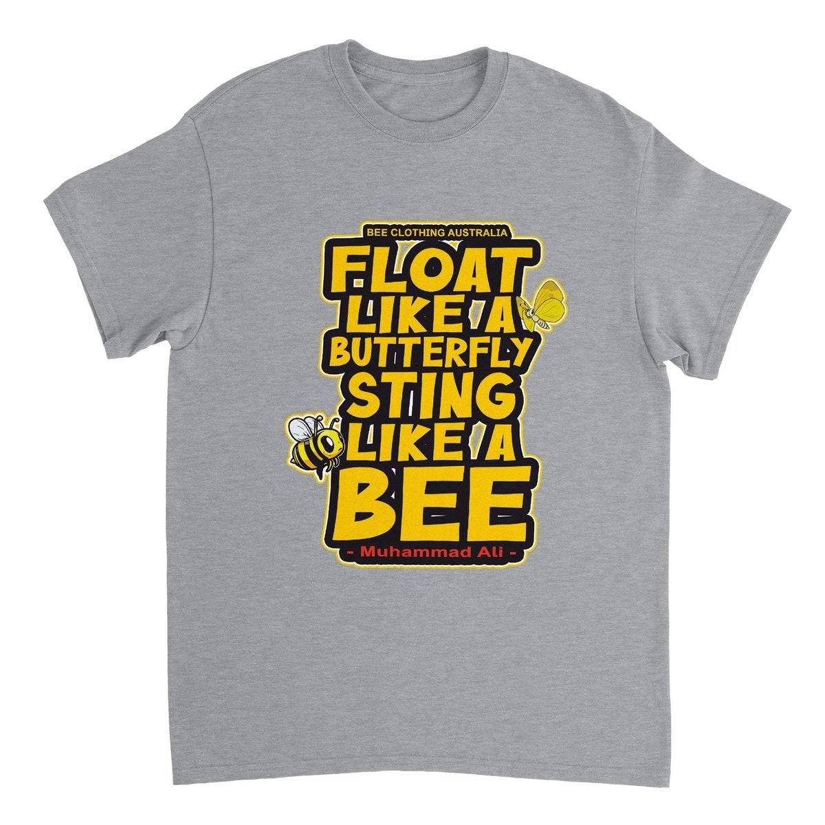 Float Like A butterfly Sting Like A Bee T-Shirt - Muhammad Ali - beekeeper Tshirt - Unisex Crewneck T-shirt Australia Online Color