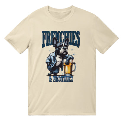 Frenchies And Frothies T-Shirt Australia Online Color Natural / S