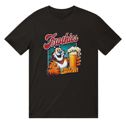 Frothies They're Grrreat! T-Shirt Graphic Tee Australia Online Black / S