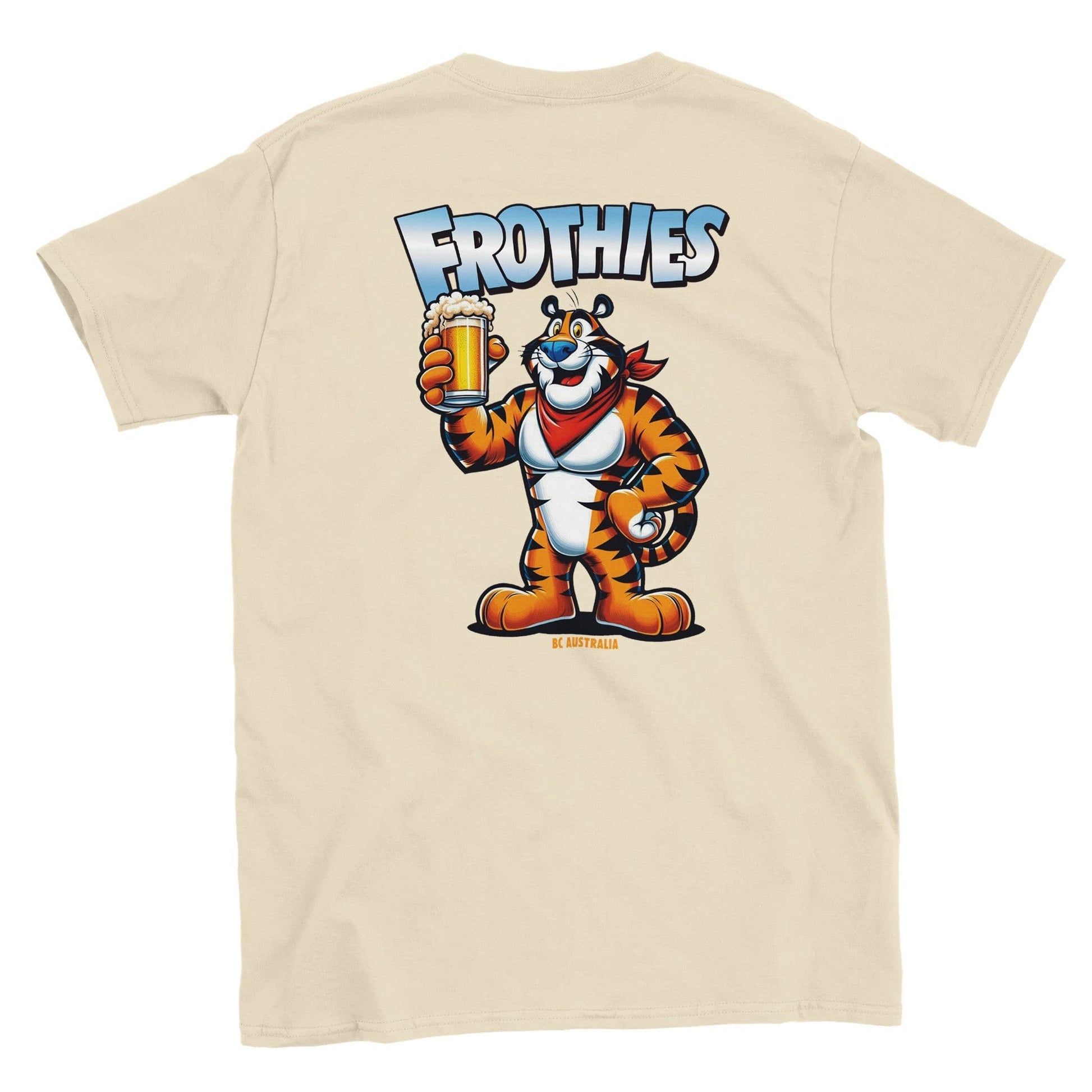Frothies Tony The Tiger T-Shirt Graphic Tee Australia Online Natural / S