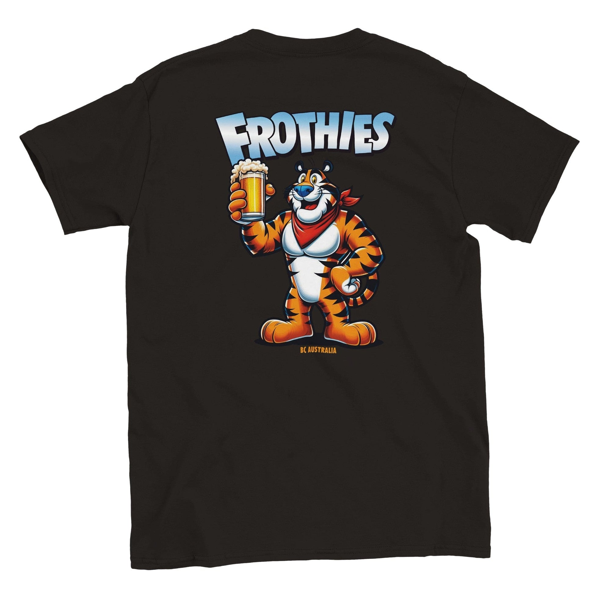 Frothies Tony The Tiger T-Shirt Graphic Tee Australia Online Black / S