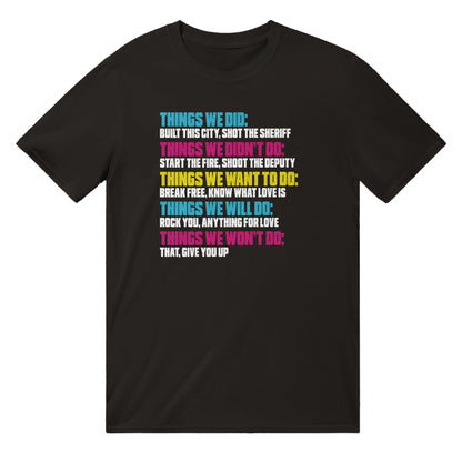 Funny 80's Music T-Shirt Australia Online Color Black / S