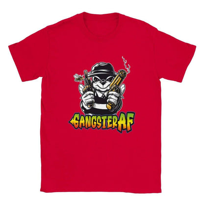 Gangster AF - Design 3 - Classic Unisex Crewneck T-shirt Australia Online Color Red / S