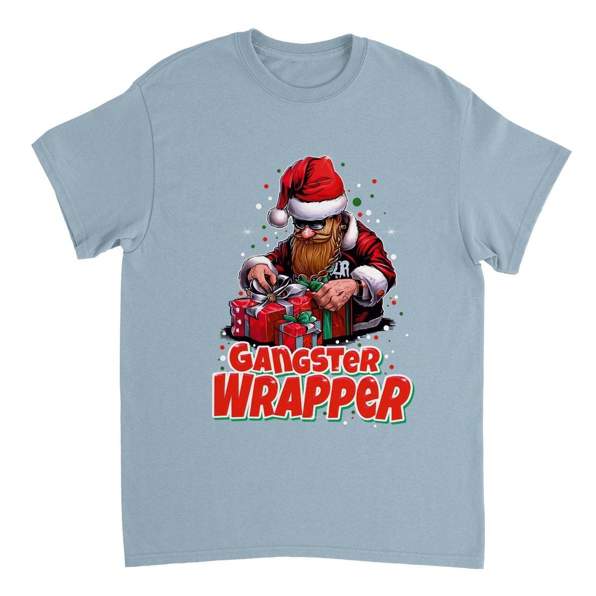 Gangster Wrapper T-Shirt Australia Online Color Light Blue / S
