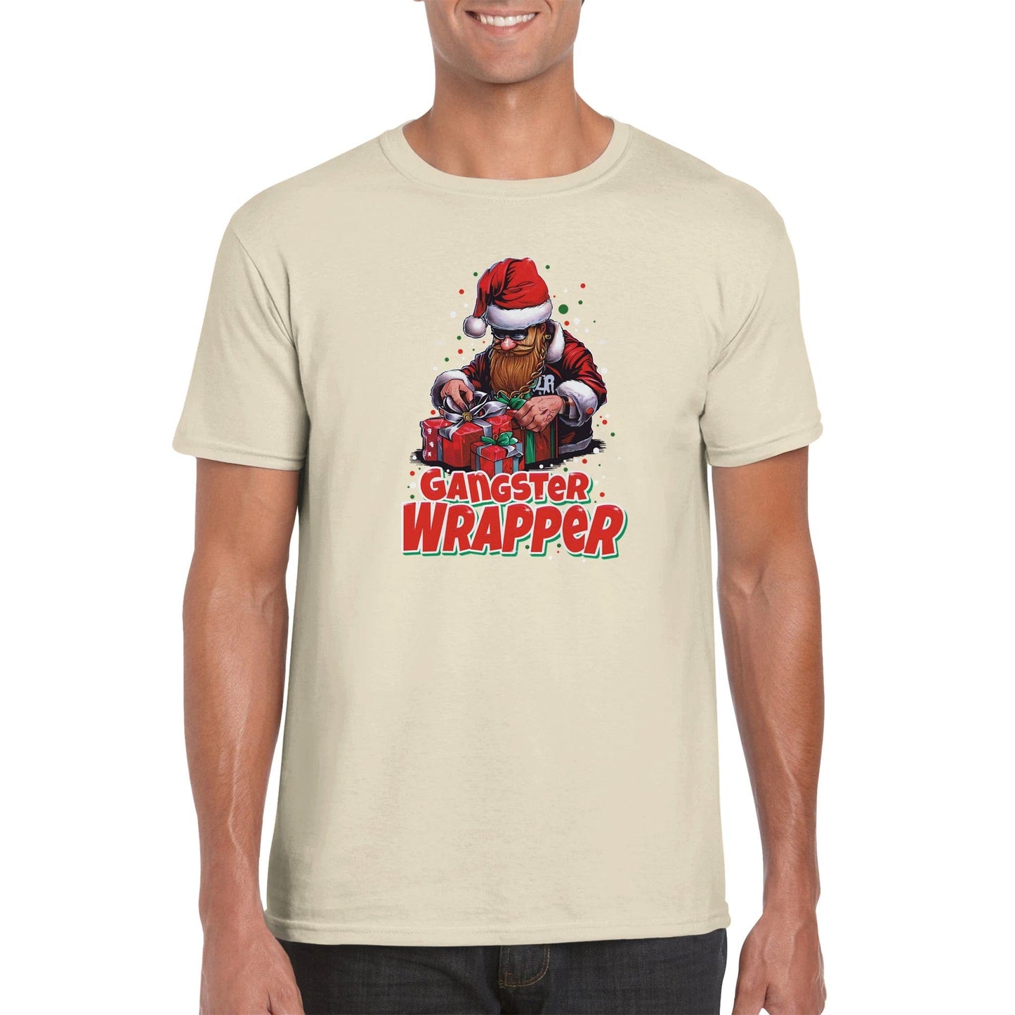 Gangster Wrapper T-Shirt Australia Online Color S / Classic Unisex Crewneck T-shirt / Natural