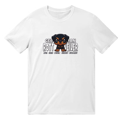 German Rottweiler T-Shirt Australia Online Color White / S