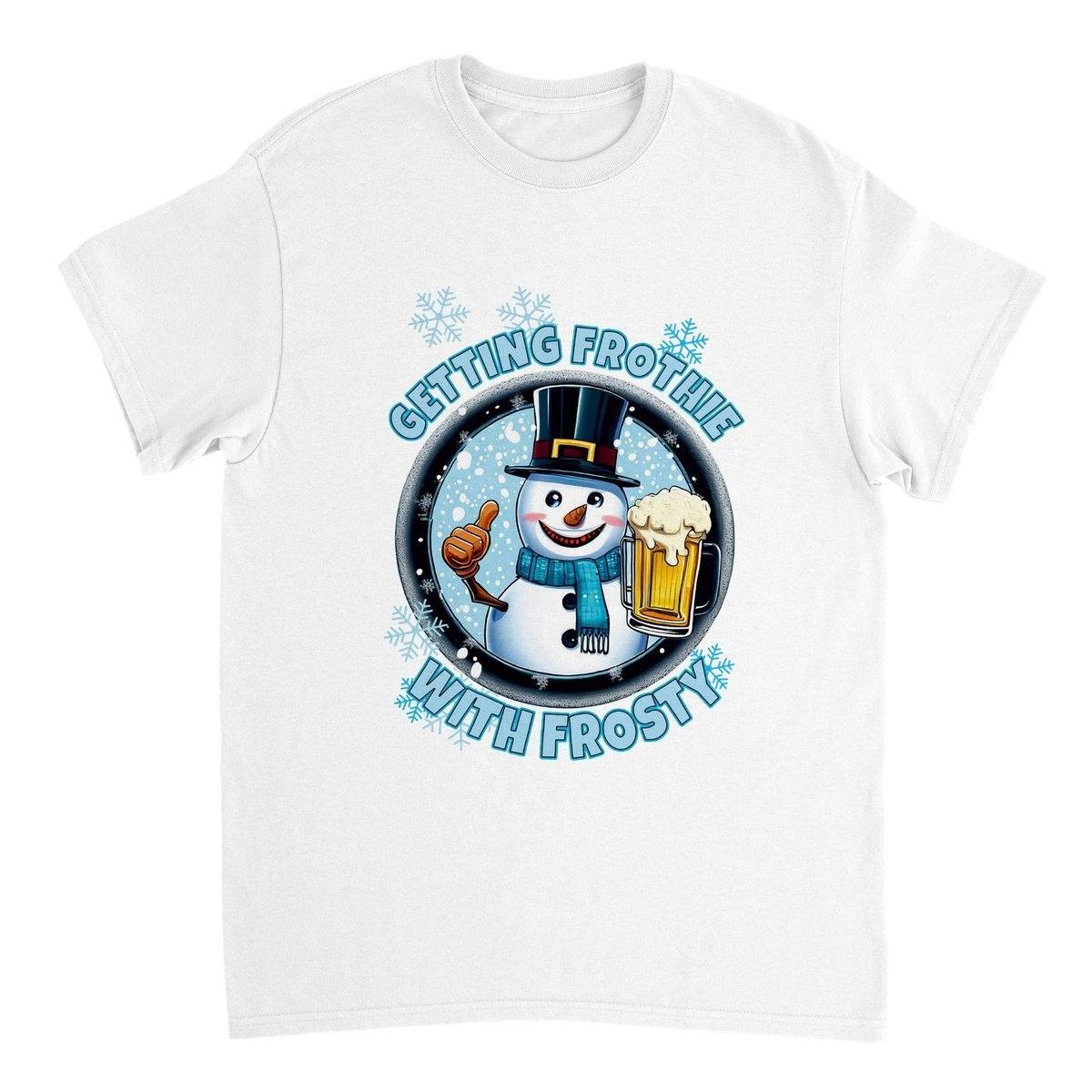 Getting Frothie With Frosty T-SHIRT Australia Online Color White / S