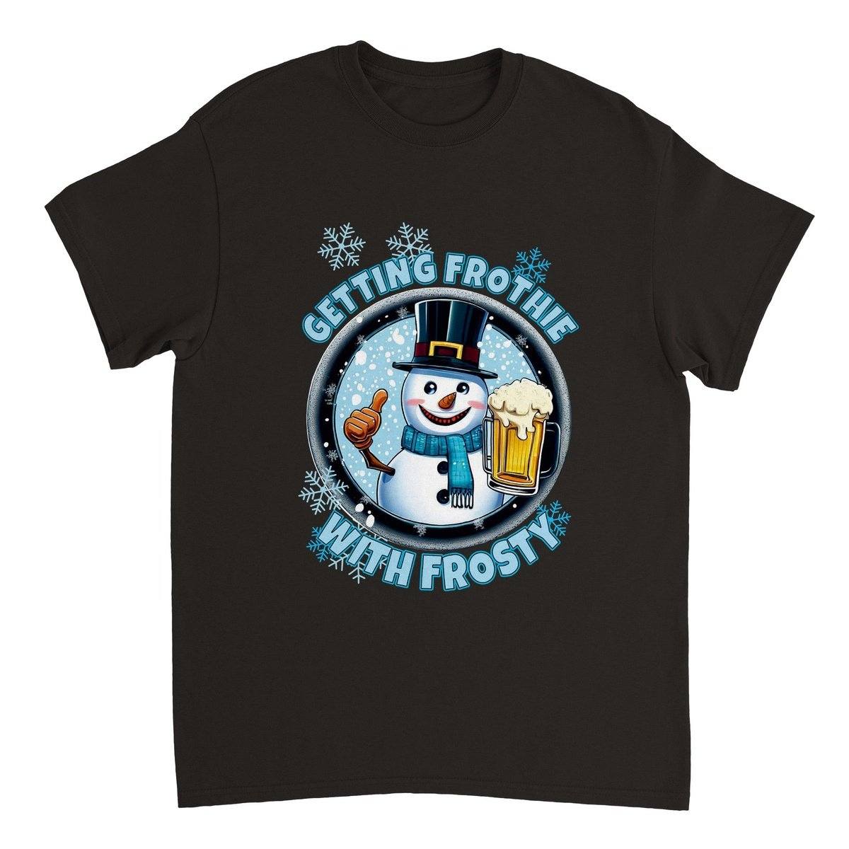 Getting Frothie With Frosty T-SHIRT Australia Online Color Black / S