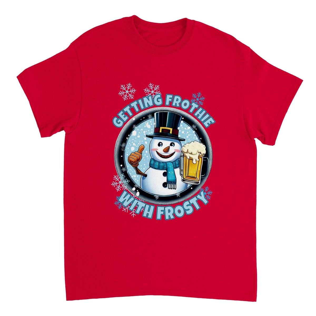 Getting Frothie With Frosty T-SHIRT Australia Online Color Red / S