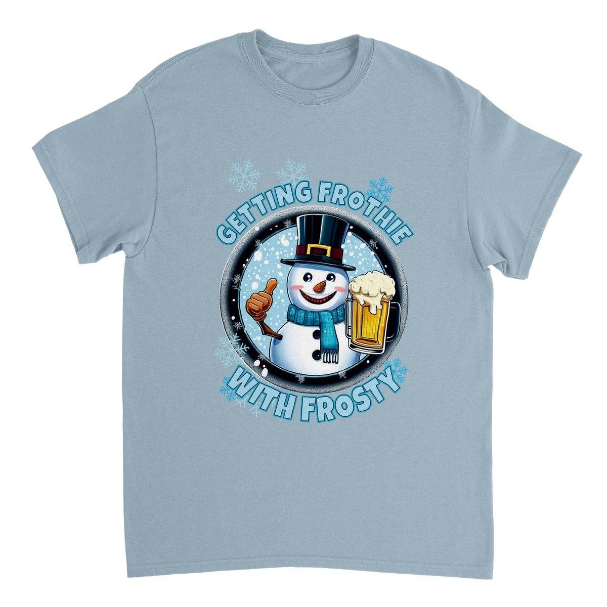 Getting Frothie With Frosty T-SHIRT Australia Online Color Light Blue / S