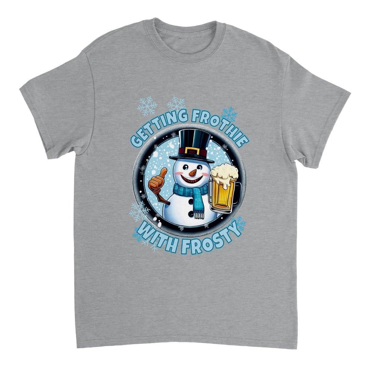 Getting Frothie With Frosty T-SHIRT Australia Online Color Sports Grey / S