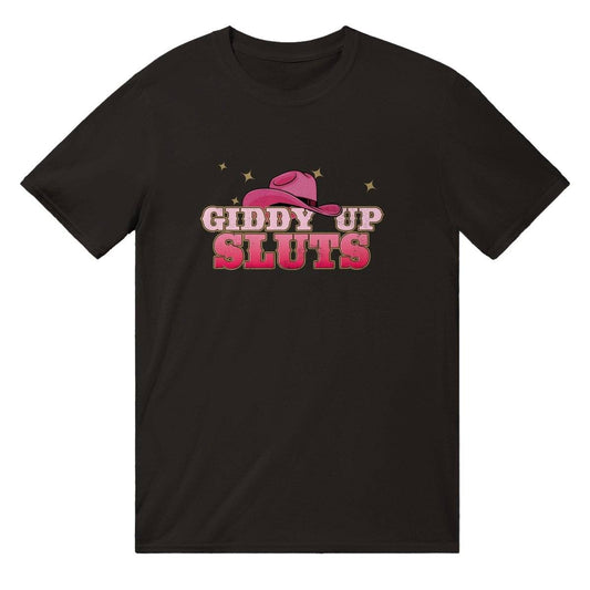 Giddy Up Sluts T-SHIRT Australia Online Color Black / Mens / S
