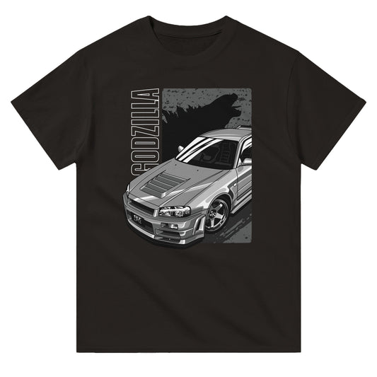 Godzilla GTR 34 T-shirt Australia Online Color Black / S
