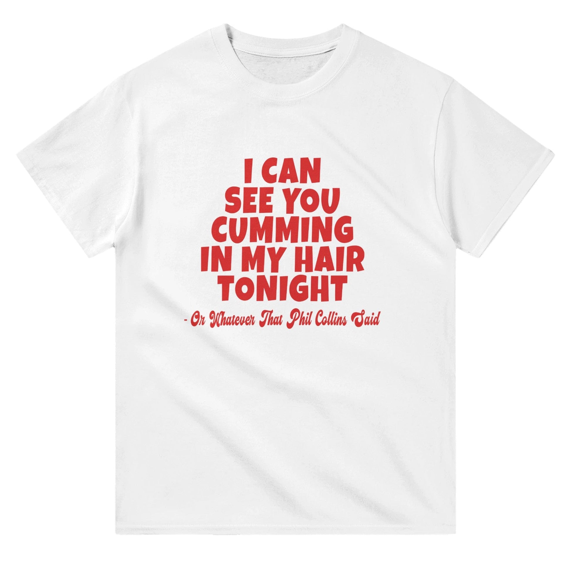 Cumming In My Hair Tonight T-shirt Graphic Tee White / S BC Australia